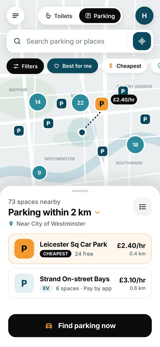 LooNavig parking map